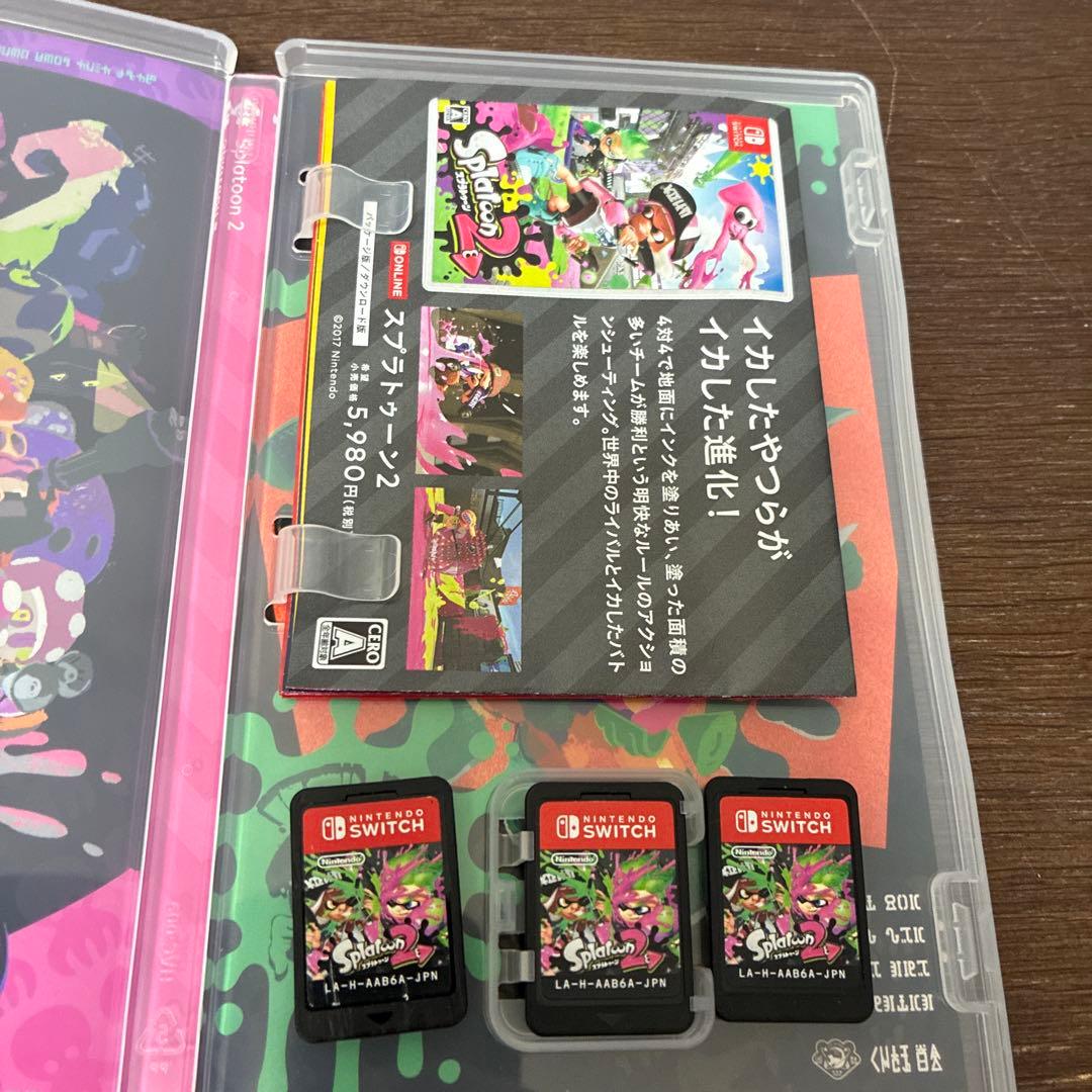 スプラトゥーン2 3本セット 動作確認済 ニンテンドースイッチソフト