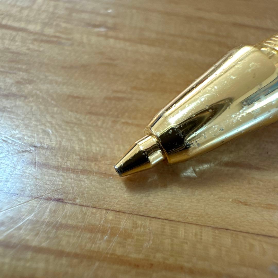 貴重 野原工芸 固定式口金 先端部品 GOLD ゴールド 金 シャーペン 木軸