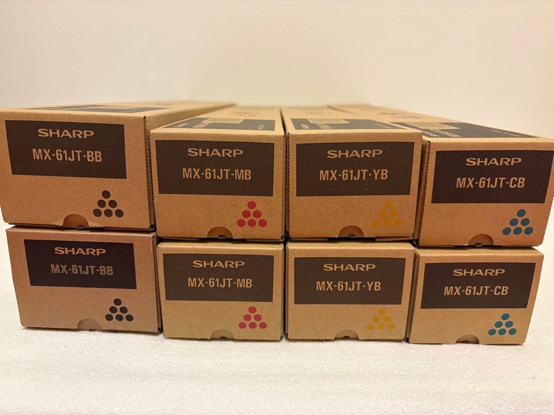 SHARP シャープ 純正トナー 新品未使用 美品 MX-61JT 4色2セット SHARP シャープ 純正トナー 新品未使用 美品 MX-61JT 4色2セット