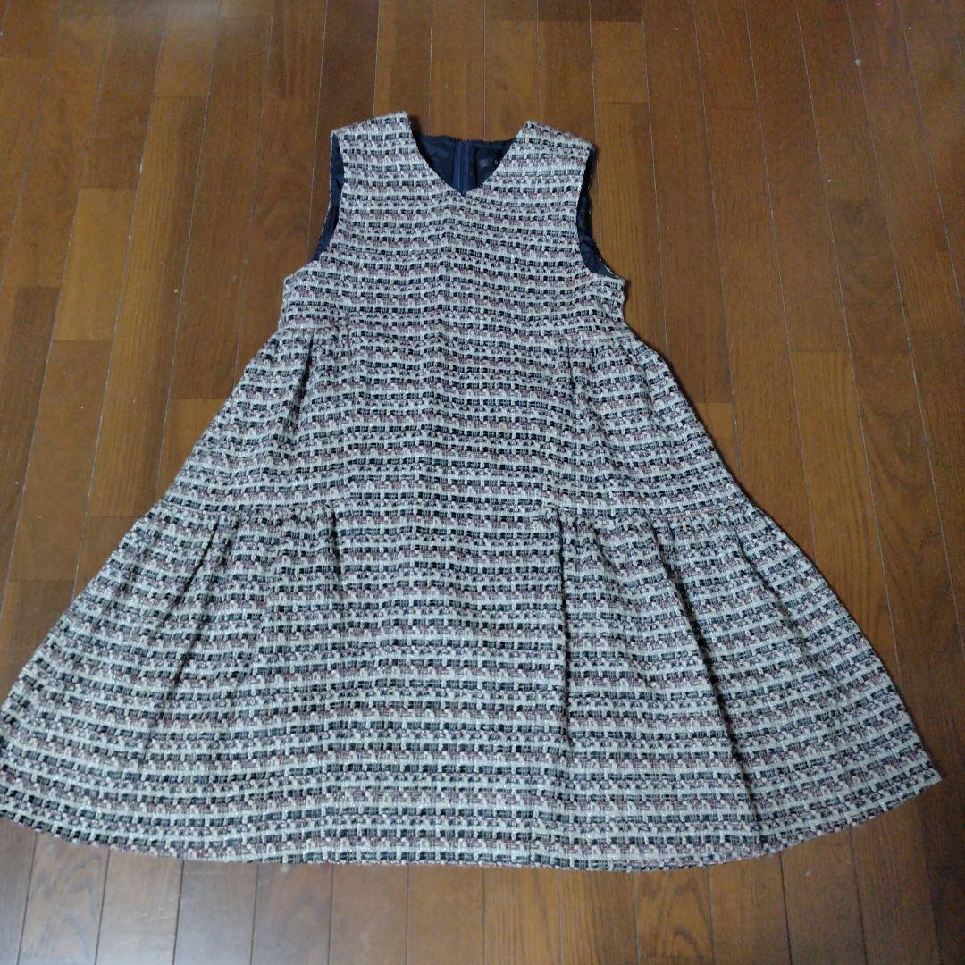 FOSSIノースリーブひざ丈ジャンパースカート FOSSIノースリーブひざ丈ジャンパースカート FOSSIノースリーブひざ丈