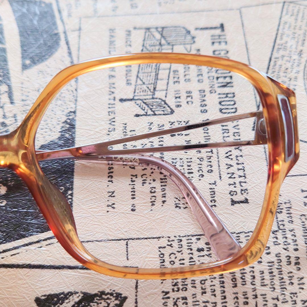 COBRA ヴィンテージフレーム+度無し薄型カラーレンズ 未使用 - メルカリ