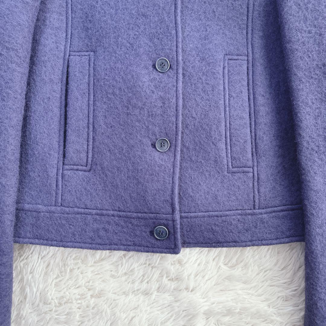 極美品 ジルサンダーネイビー ウールショートコート ジャケット