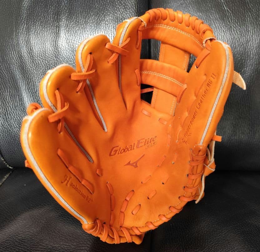 Mizuno GlobalEliteRG 少年軟式グローブ 左利き オレンジ オレンジ