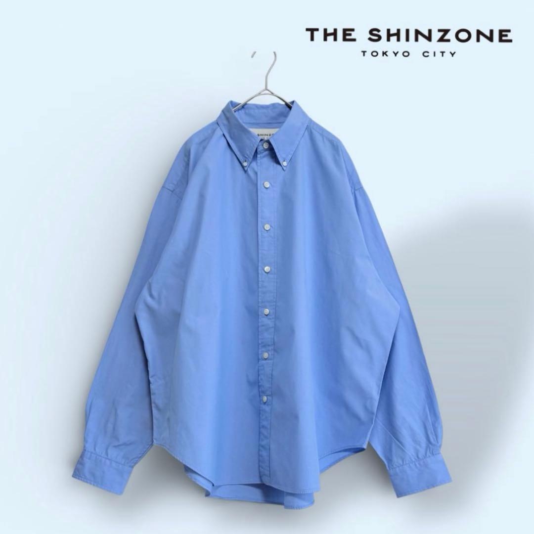 美品 THE SHINZONE/シンゾーン DADDY SHIRT BLUE Shinzone（シンゾーン）】DADDY SHIRT ダディシャツ