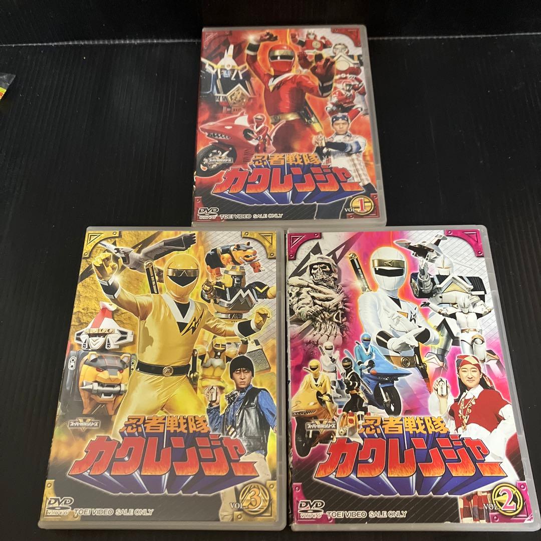忍者戦隊カクレンジャー VOL.1.2.3〈2枚組〉 DVD 3枚 - メルカリ