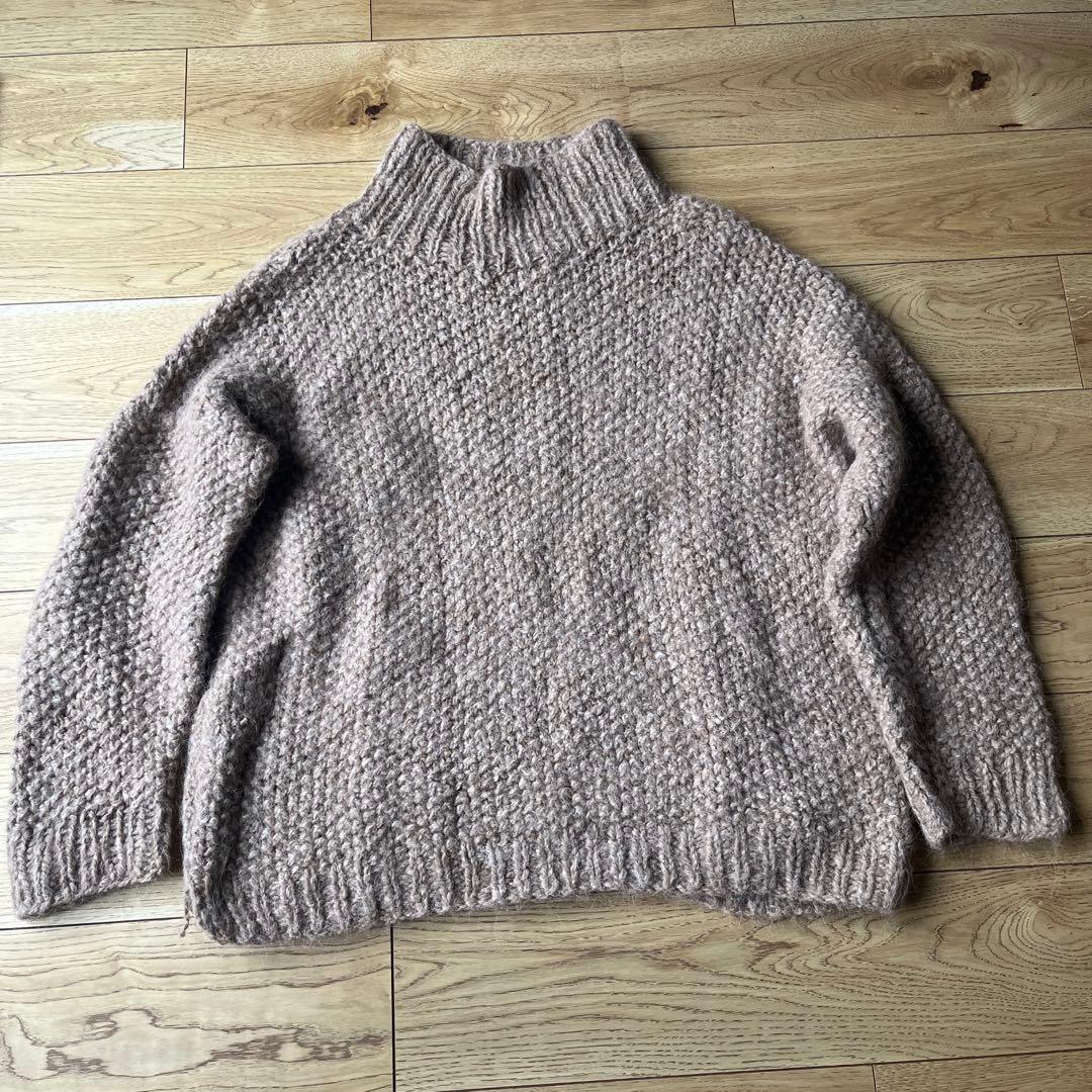 SEEALL HAND OVERSIZED HIGH NECK SWEATER - メルカリ