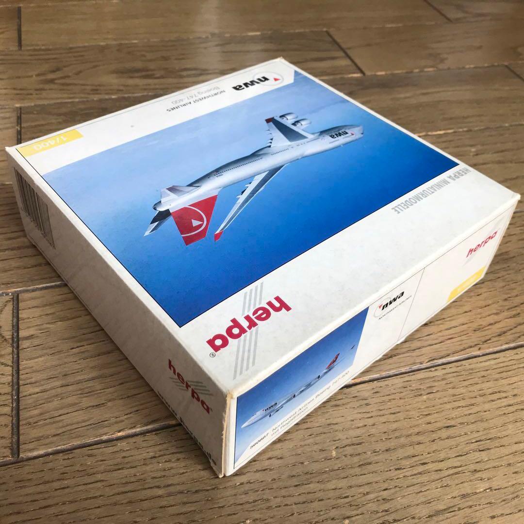 herpa 1/400ノースウエスト航空ボーイング747-400 - メルカリ