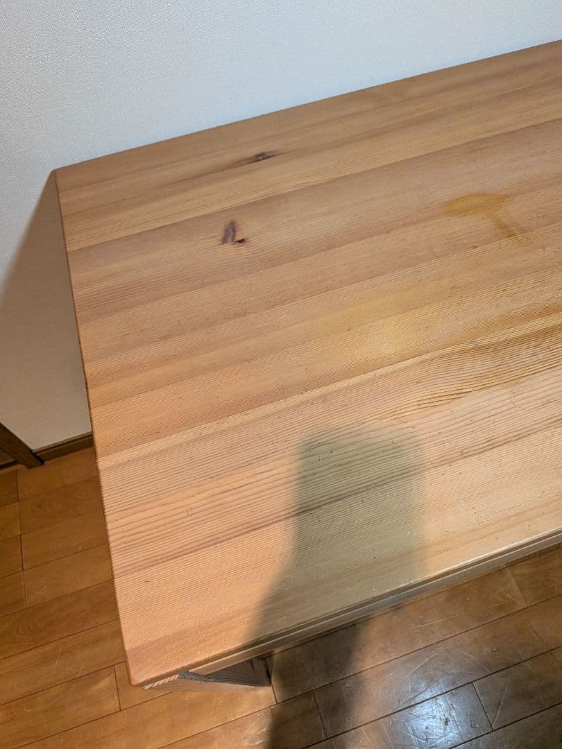 《送料込》無印 木製デスク パイン材 作業台 学習机 テーブル デスク 勉強机