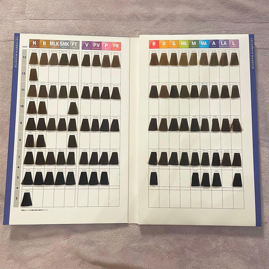 ナカノ キャラデコミュゼリアcaradeco カラーチャート - メルカリ