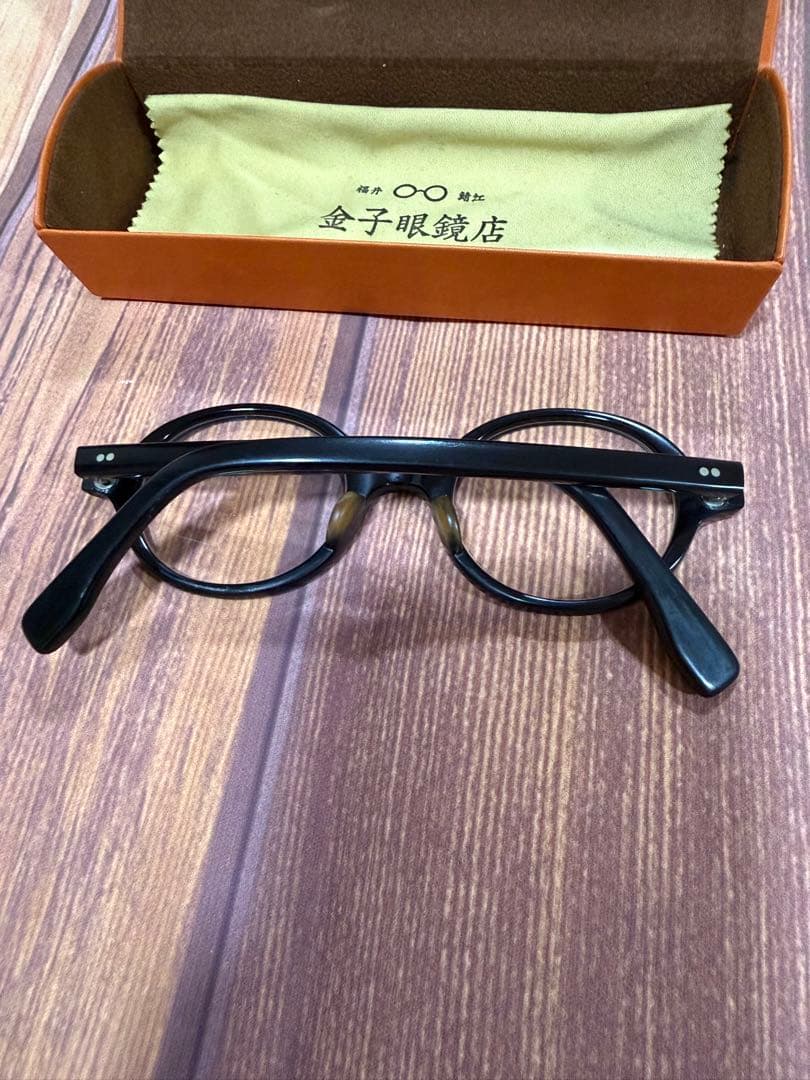 金子眼鏡 T-721 掌 tana－gokoro ブラック 丸眼鏡 - メルカリ