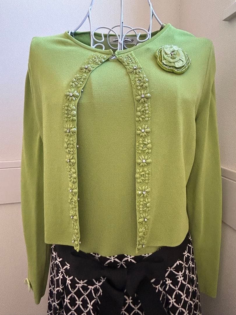 スーパービューティー 42 ワンピース ➕ カーディガン セット L