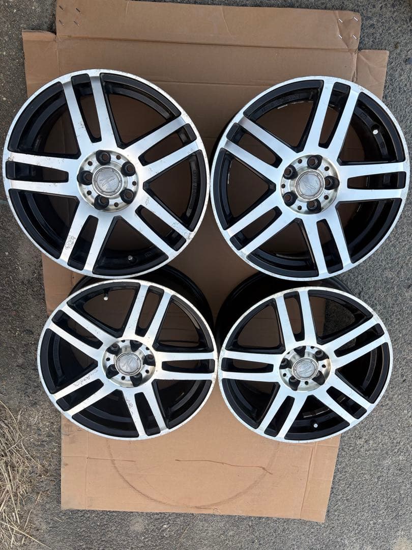 【富士さん専用】16インチ アルミホイール GRASS ZX 中古ホイール 4本 6.5J 16インチ PCD100 5穴 +48 ハブ67