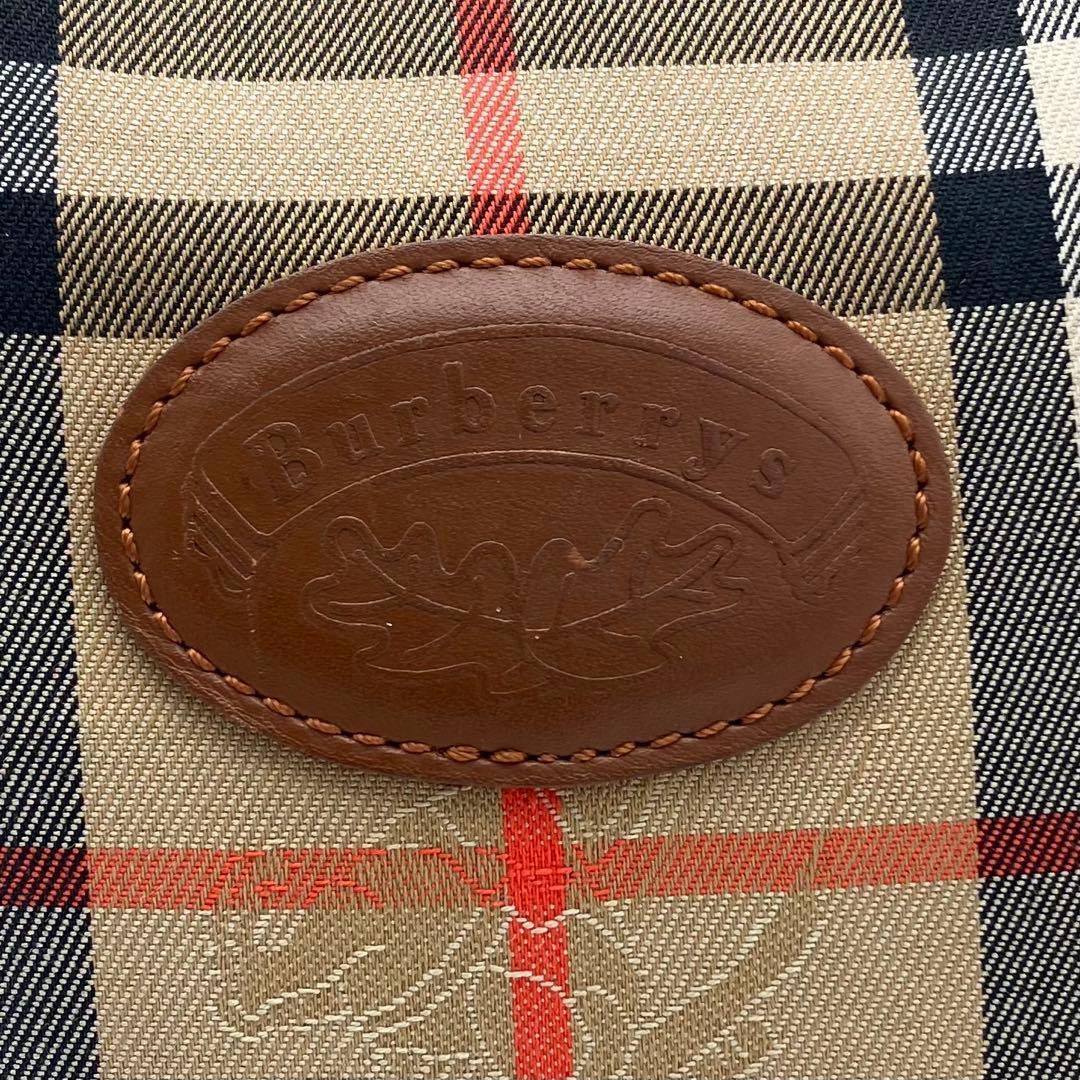 希少 バーバリー 月桂樹 ショルダーバッグ ノバチェック シャドー