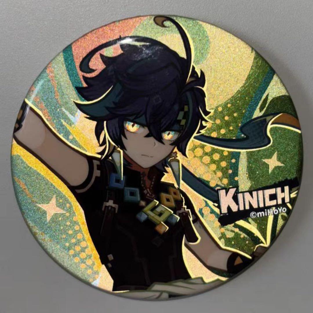 公式正規品 原神 キィニチ 反射で光る 缶バッジ 綺絵的踪緒 ナタ