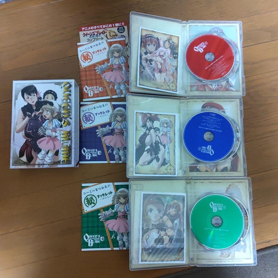 DVDクイーンズブレイド 流浪の戦士 全6巻 玉座を継ぐ者 全6巻 未開封品
