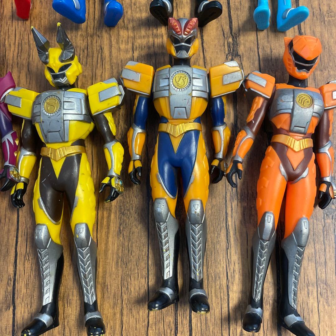 KONAMIコナミ超星神グランセイザー ソフビ人形12体セット - メルカリ