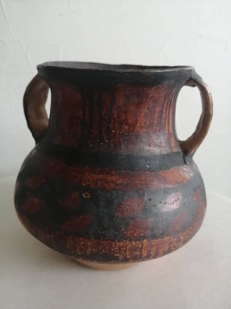 発掘品 彩色 二耳 アンダーソン土器 土器 彩陶双耳壷 アンダーソン土器 | 中信木村美術店