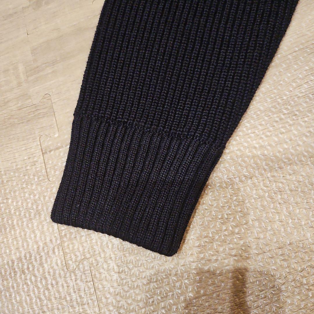 テロン様専用⭐MONCLER ブラックダウンニット フード付き - メルカリ