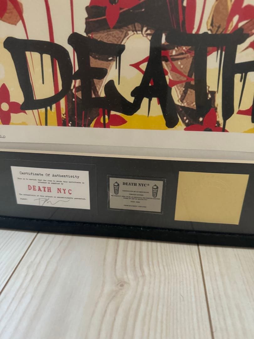 激レア】DEATH NYC 額付き 世界限定100枚 進撃の巨人