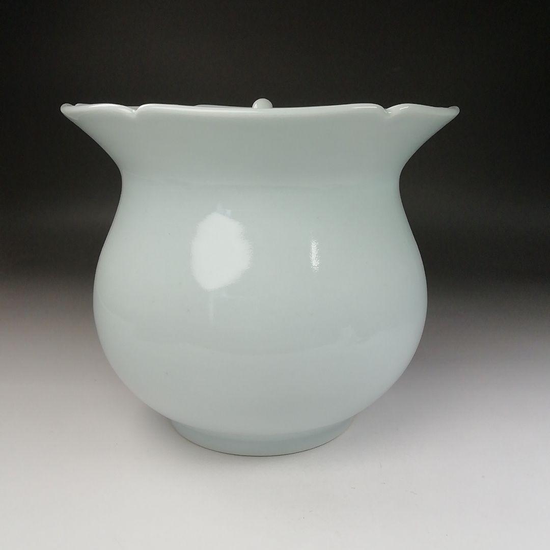 T674 水指 『白磁花水指』『宝林 趙誠主 造』 共箱 茶道具 - メルカリ