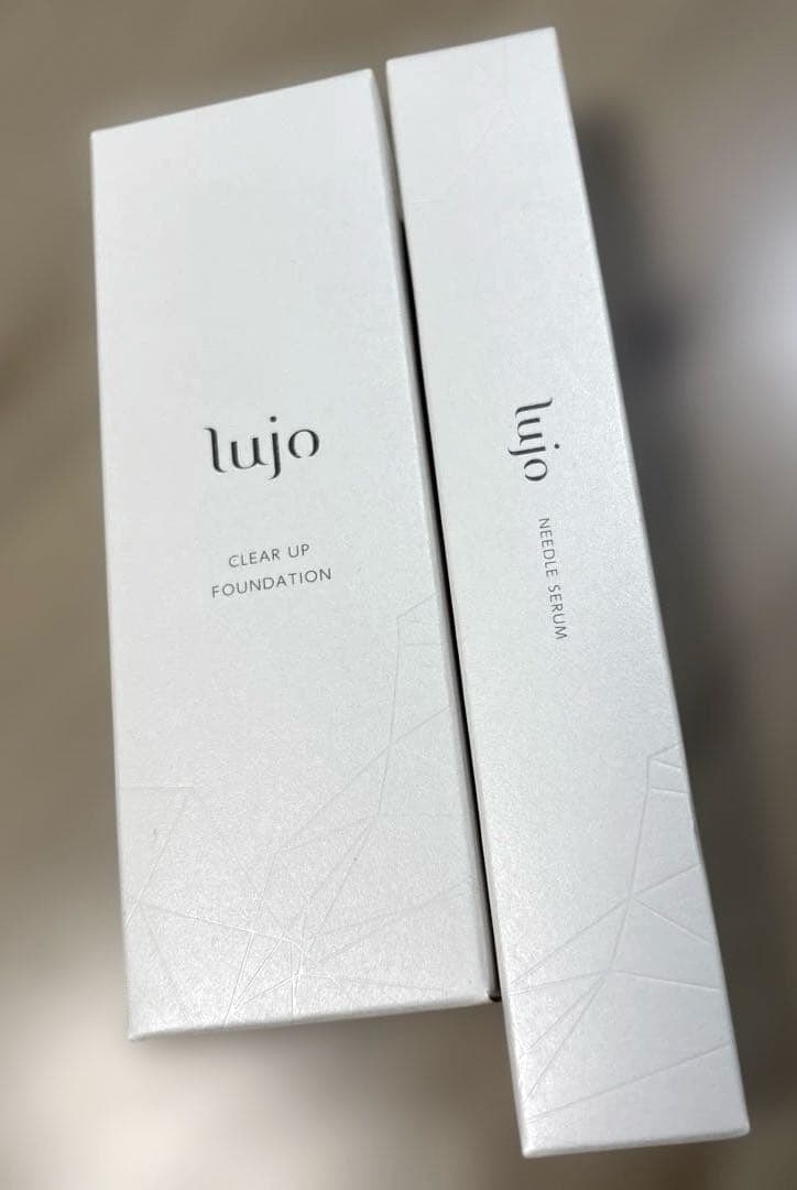 lujo クリアアップファンデーション20g、ニードルセラム9ｇ 新品未開封‼️ lujo クリアアップファンデーション20g、ニードルセラム9g 新品未開封