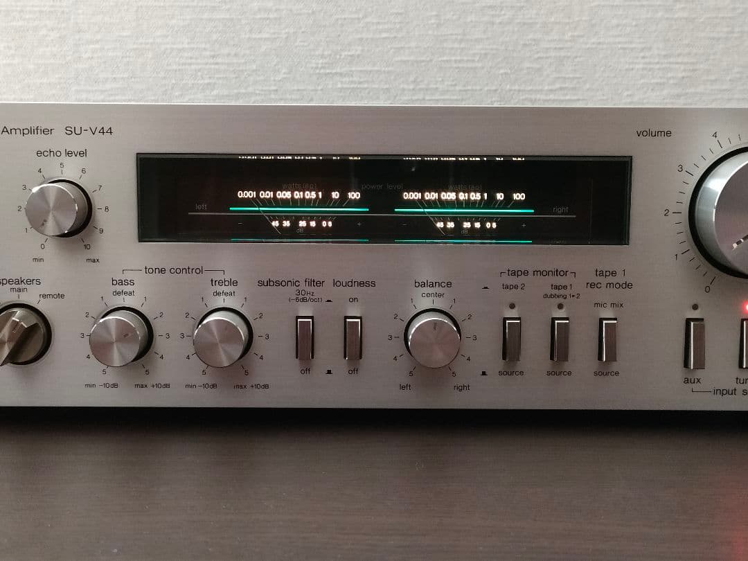 テクニクス Technics プリメインアンプ SU-V44 ②【外観動作良好