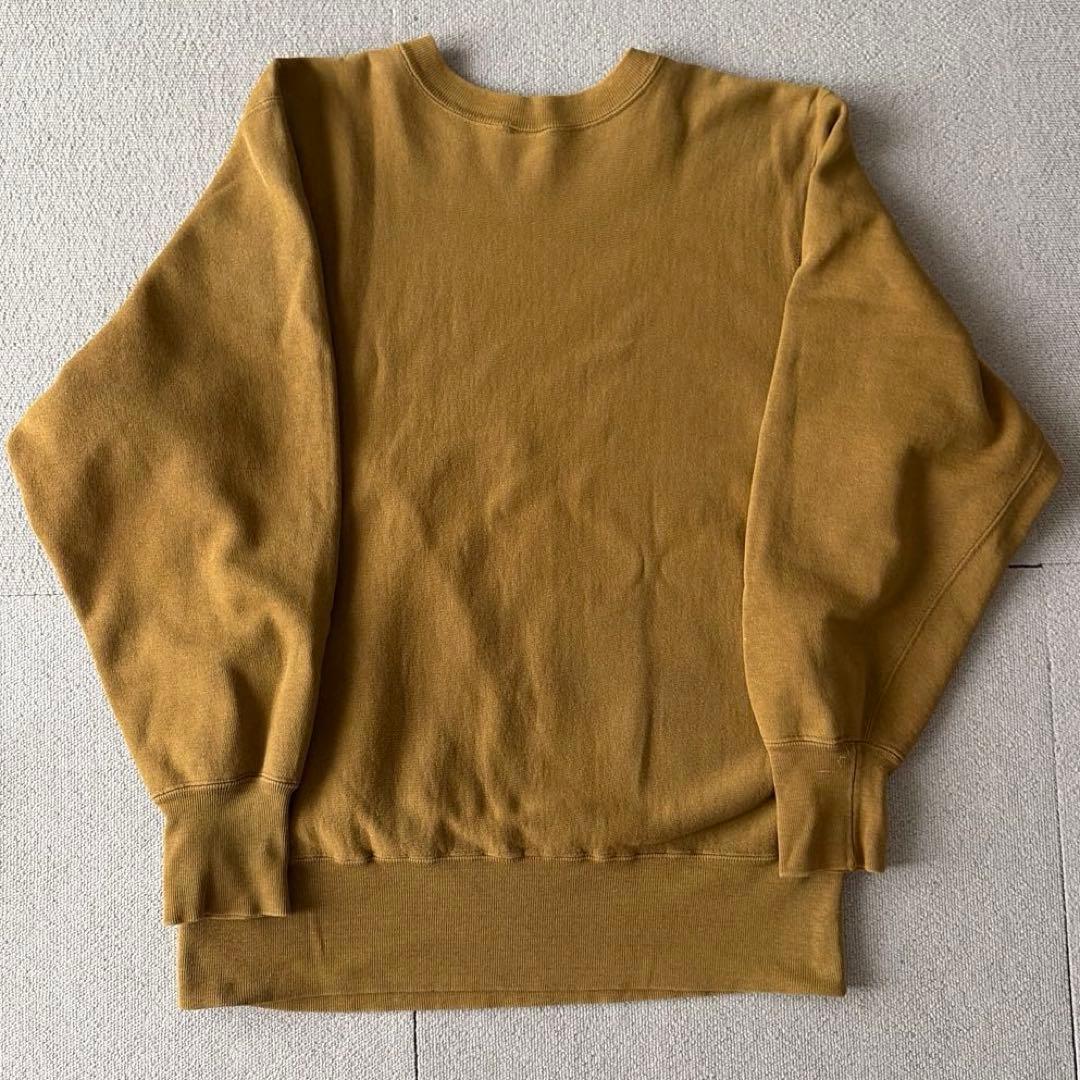 チャンピオン リバースウィーブ 90s アメリカ製 マスタード L 目付き