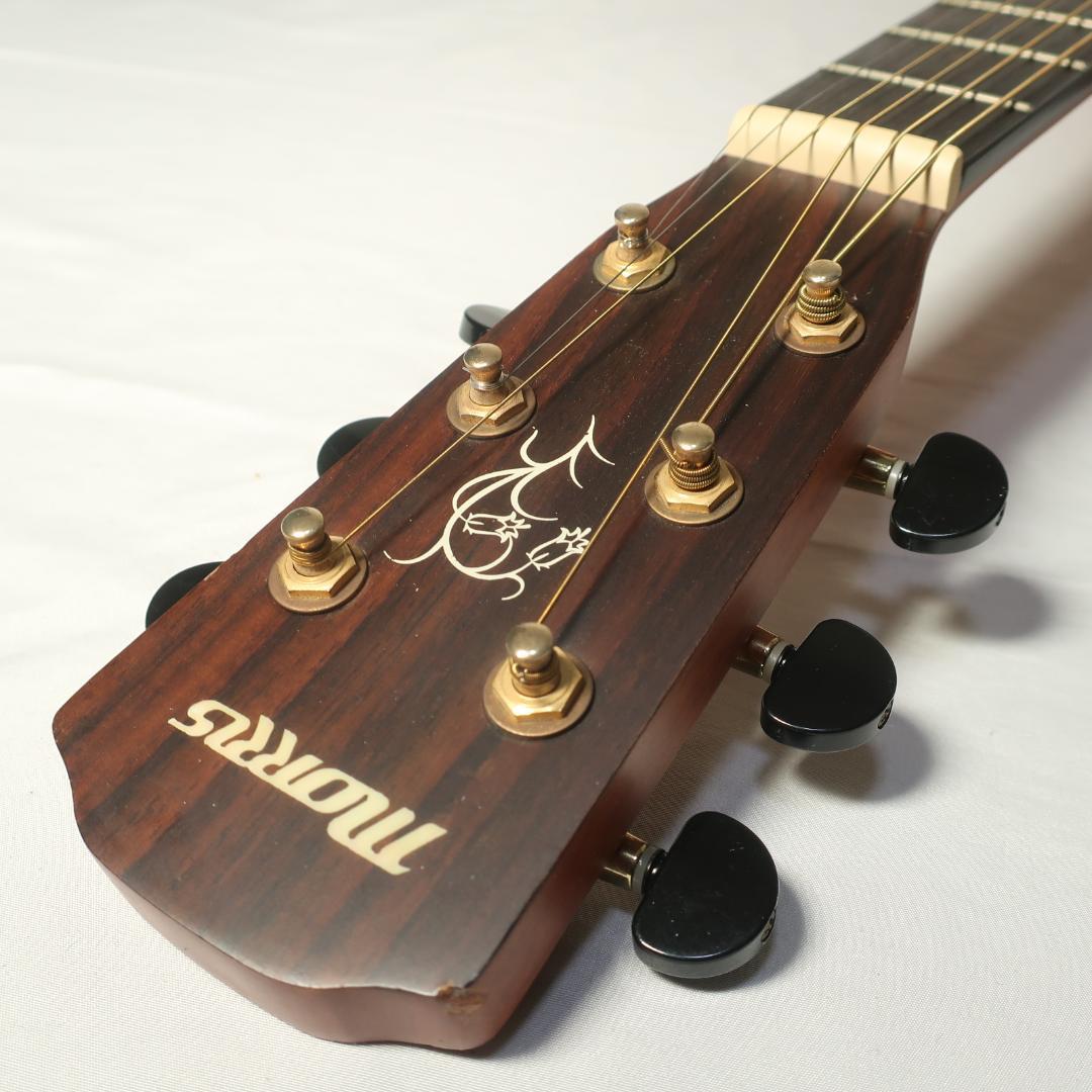 美品 Morris SS-30NAT ミニギター トップ単板 マホガニーボディ - メルカリ