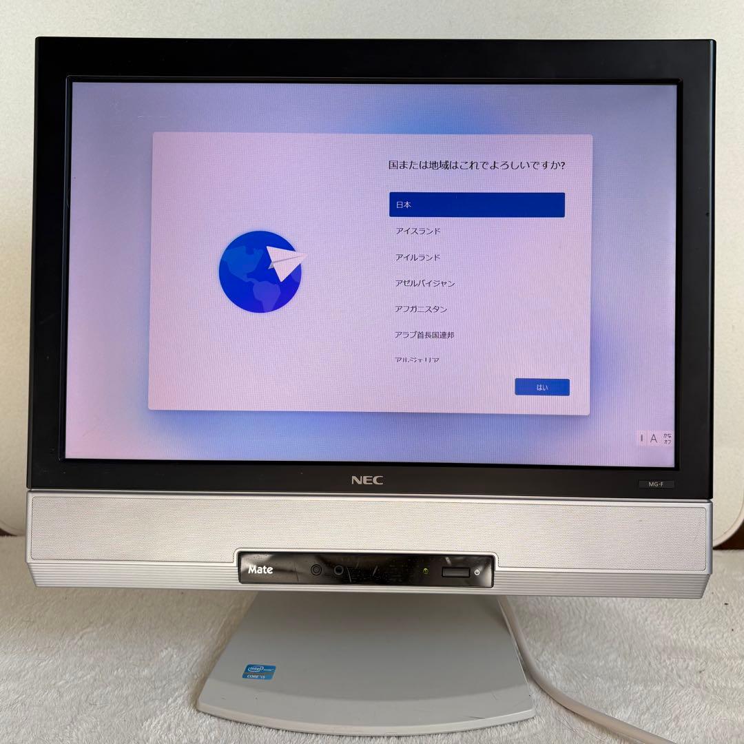 NEC Mate 一体型PC Core i5 6GB SSD Windows11 Windows11-Proセットアップ済み NEC Mate タイプML MRM28/L(または