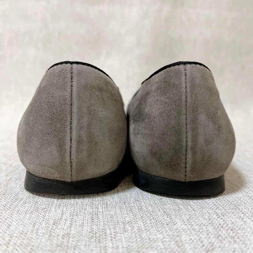 【美品】Tod's トッズ ダブルT フラットシューズ 22.5cm スエード