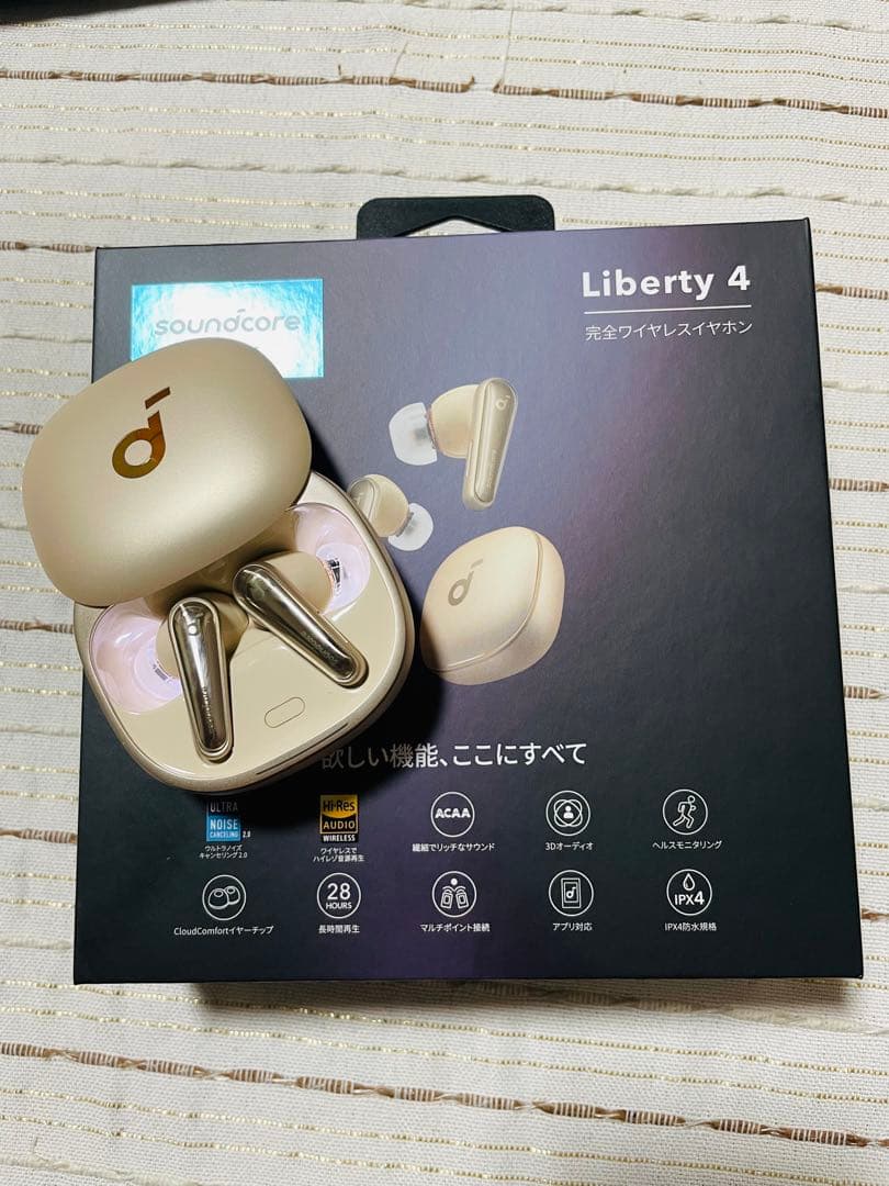soundcore by Anker Liberty 4 シャンパンゴールド - メルカリ