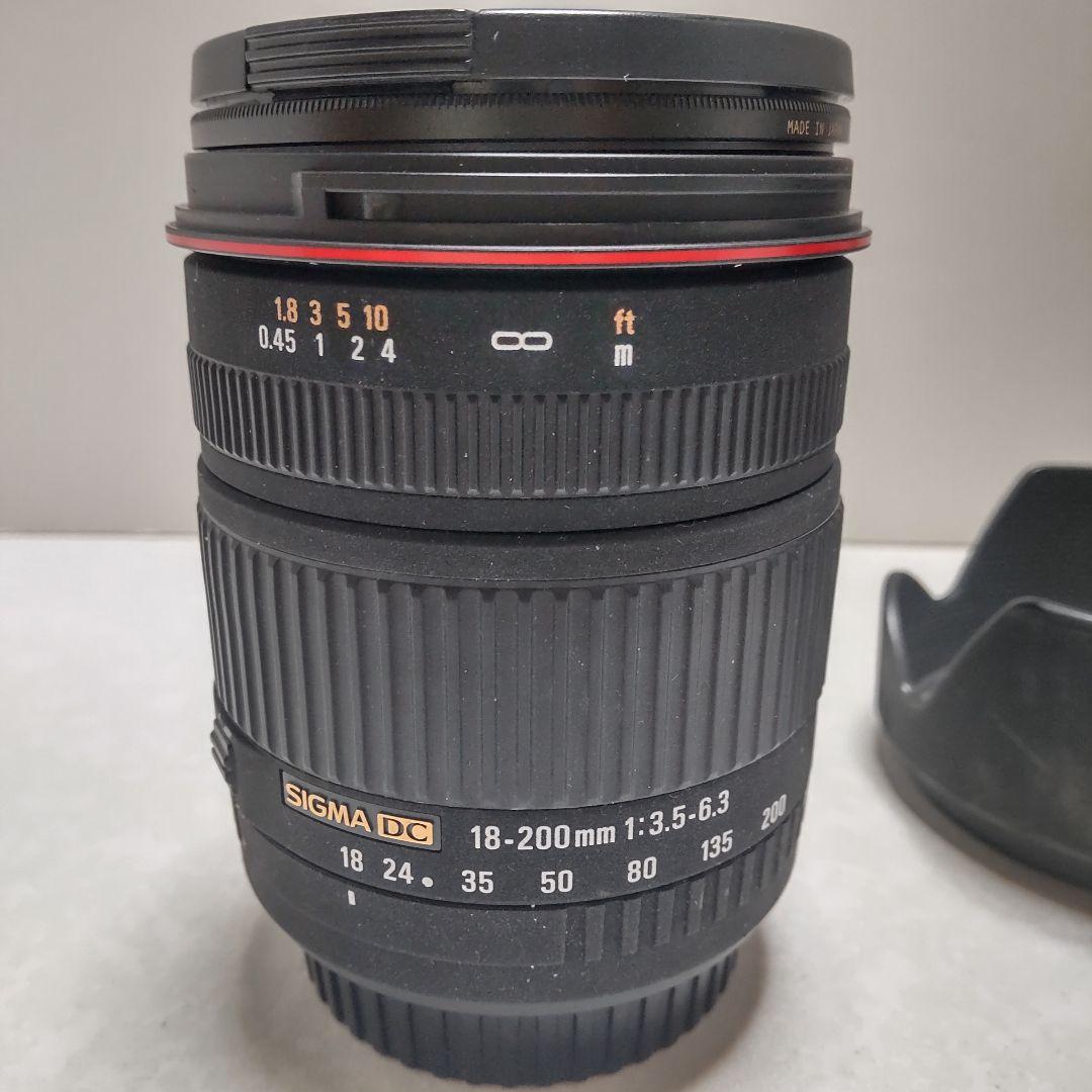 SIGMA 18-200㎜ F3.5-6.3 DC レンズ Canon