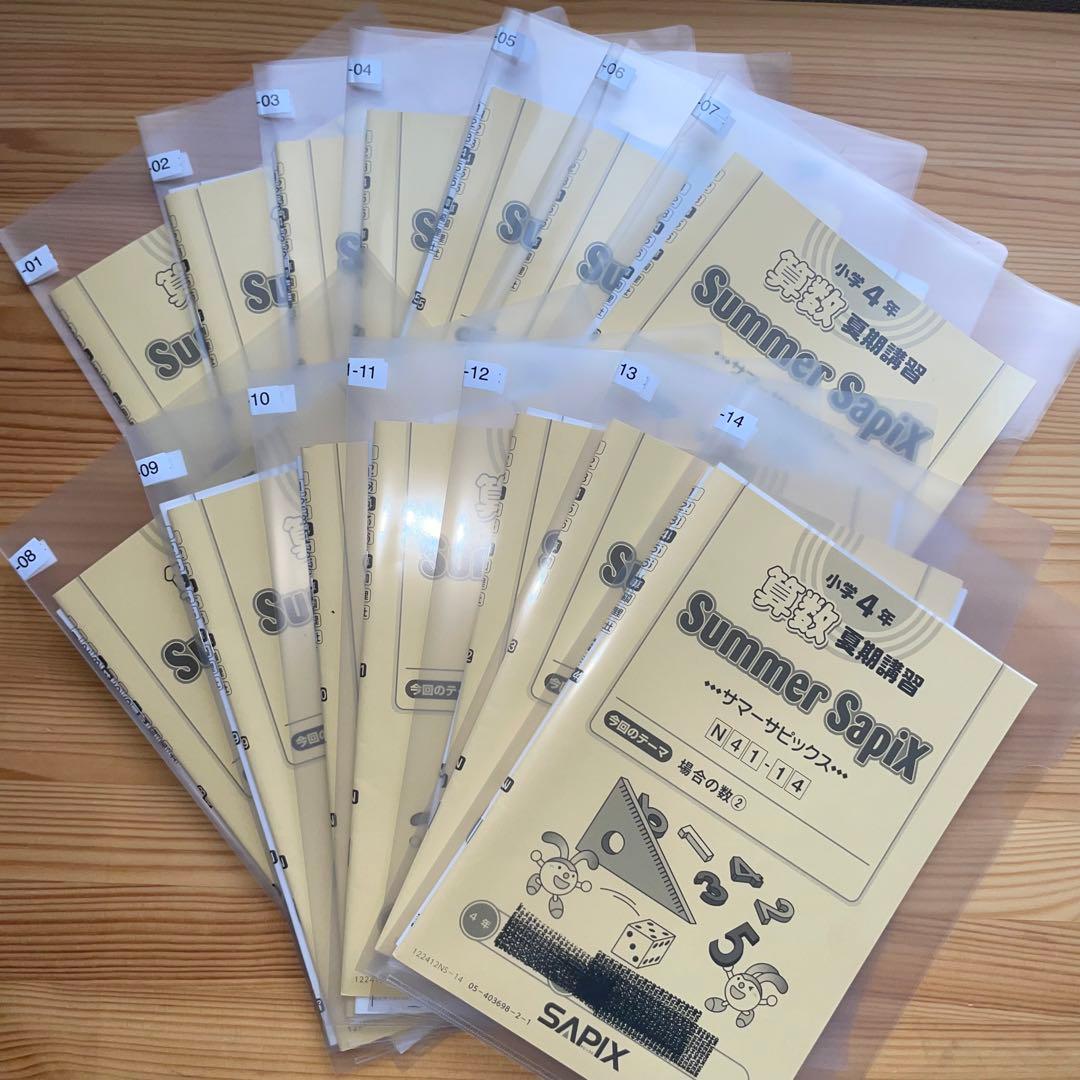 4年生 サピックス SAPIX テキスト 一年分 2022年 - メルカリ