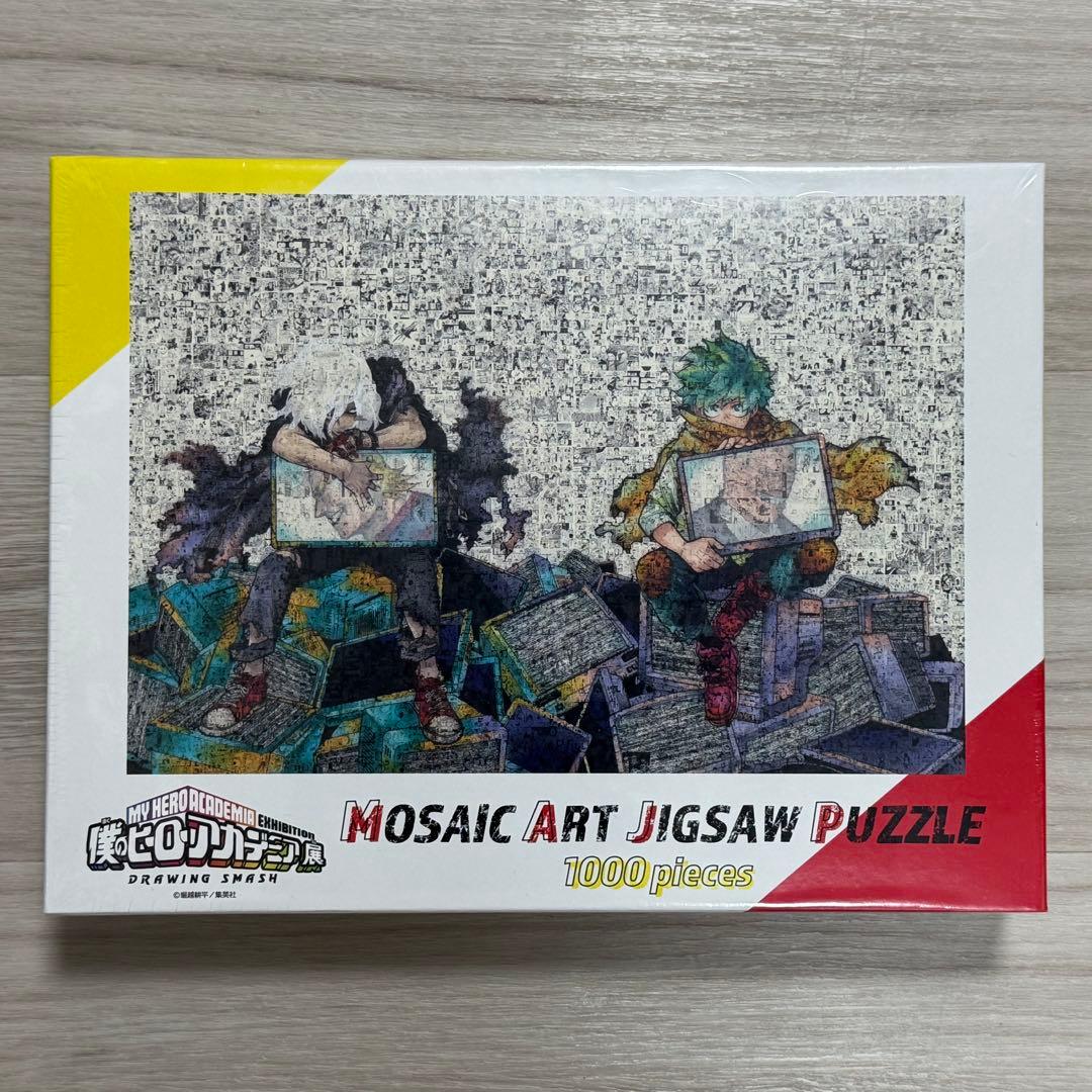 【新品・未使用】ヒロアカ展　モザイクアートパズル 完成品】ヒロアカ 原画展 モザイクアートパズル - メルカリ