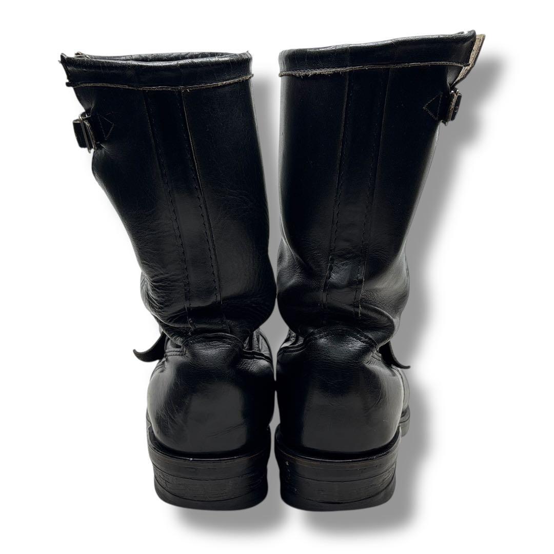 90's□Chippewa【27.0】エンジニアブーツ ブラック 黒 廃盤モデル