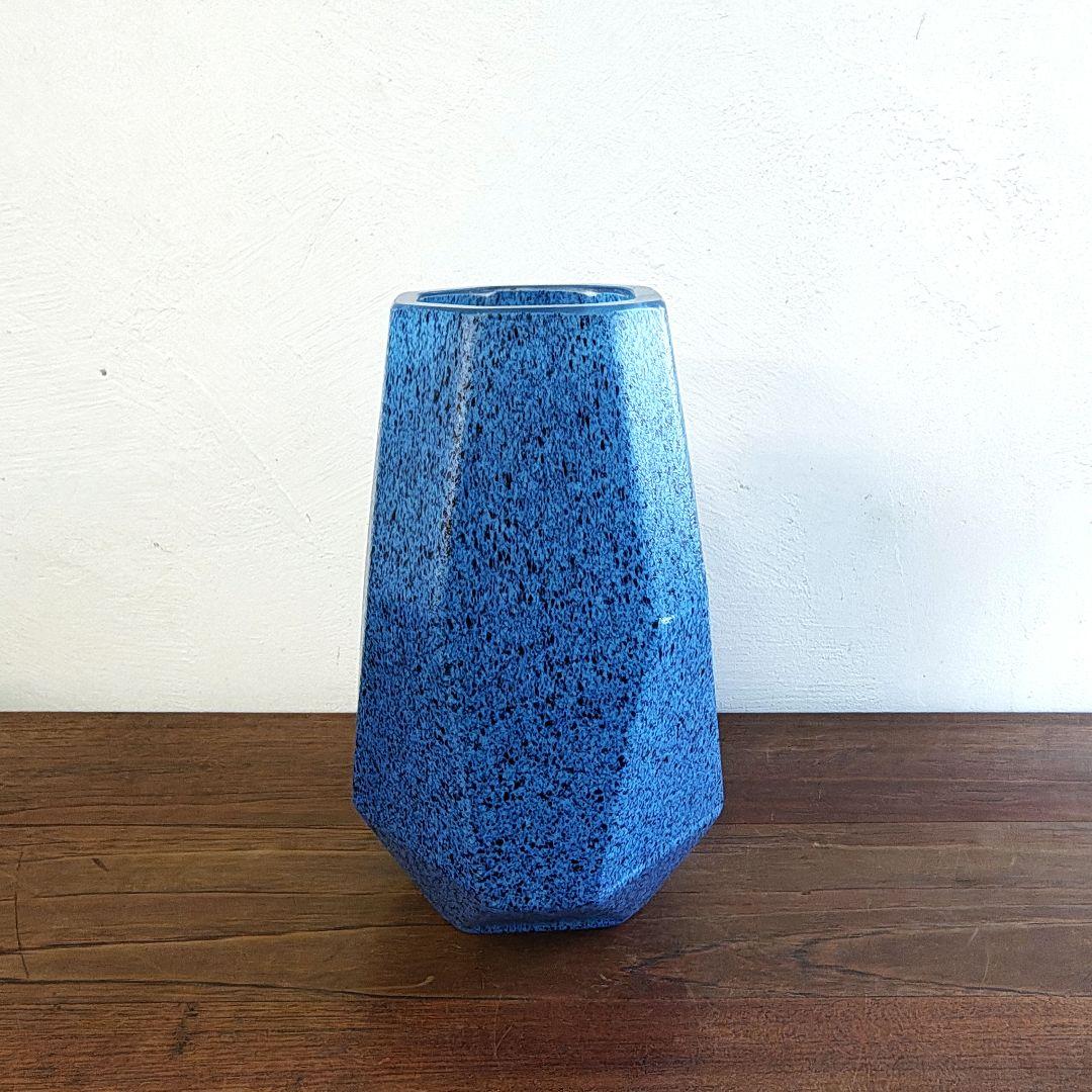 岩田糸子】硝子 花瓶 フラワーベース 作家もの 最上位作