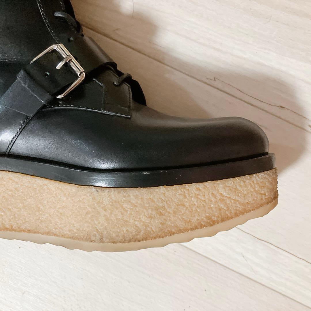 ピエール アルディ VALENTINA ブーツ レザー ブラック 厚底 37 - メルカリ