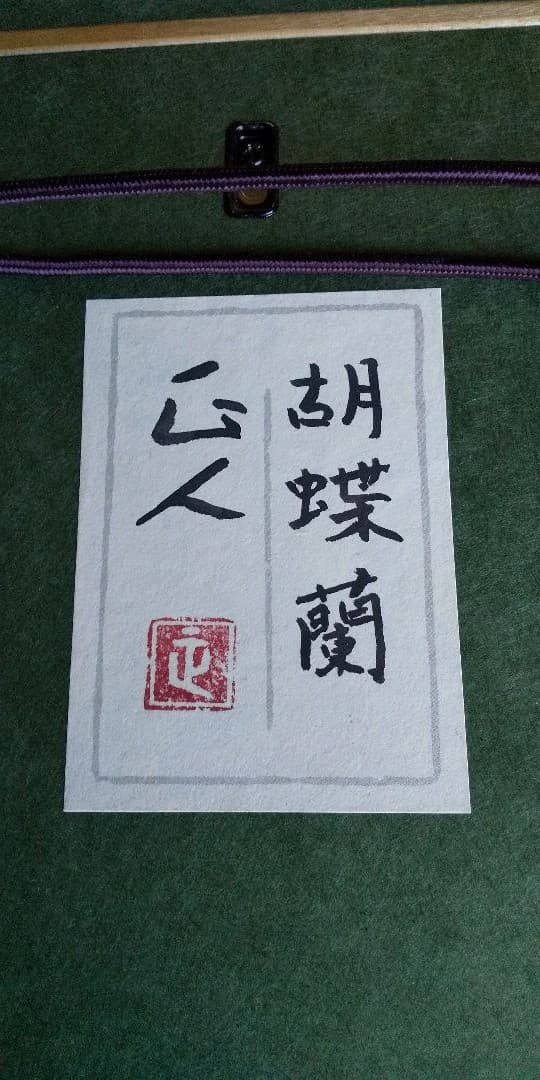 日本画 胡蝶蘭 森脇正人作 F6号 美術品 かわいいラン - メルカリ