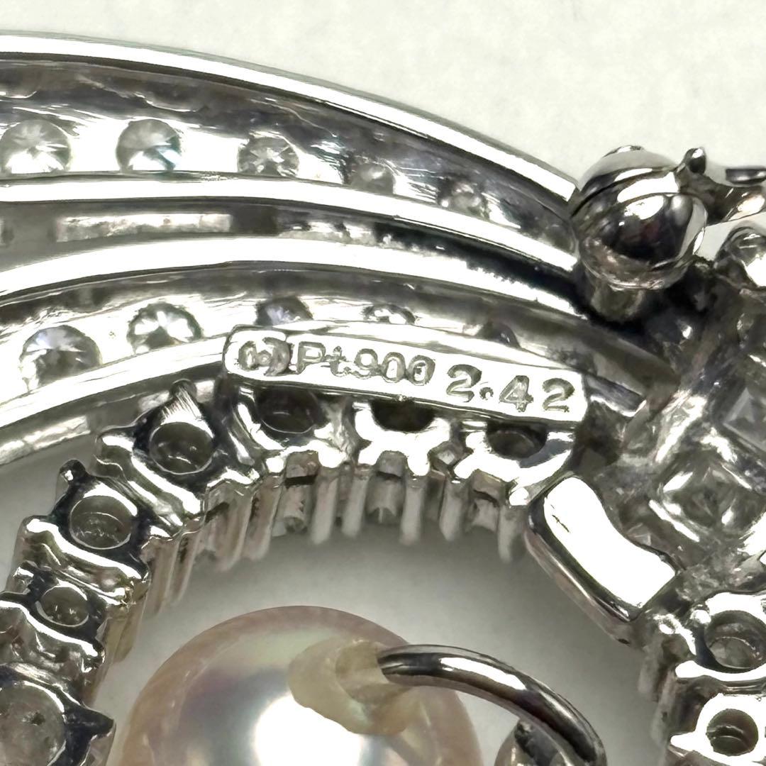 TASAKI ダイヤモンド ブローチ 2.42ct pt900 プラチナ