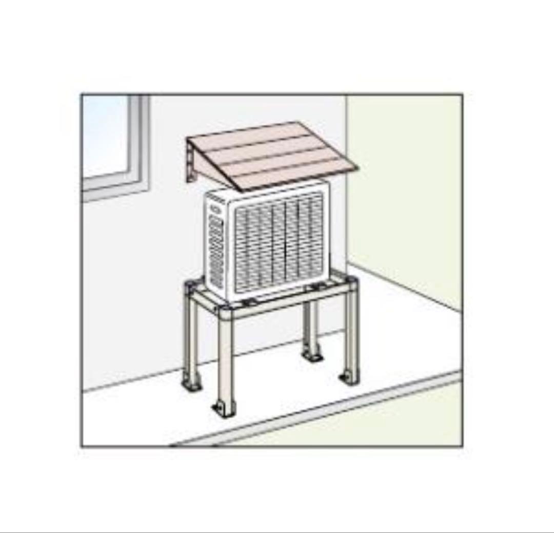 エアコン壁面用防雪屋根 新品未使用品　① B-BY8K防雪屋根[壁面用]【送料無料】 - 空調のことならエアコン部材