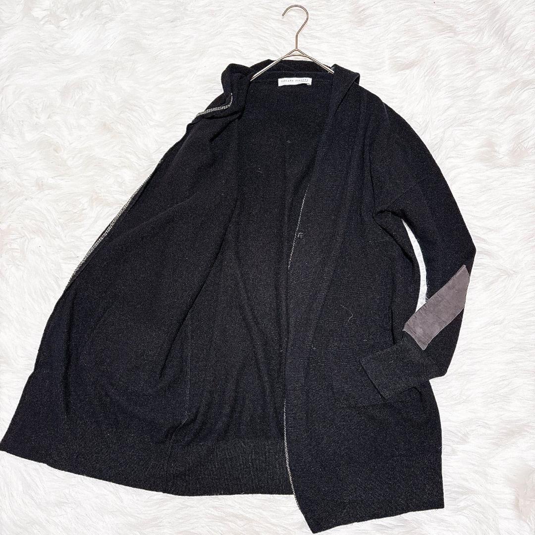 ファビアナフィリッピ フード ニット ウール シルク混 カシミヤ混 XL