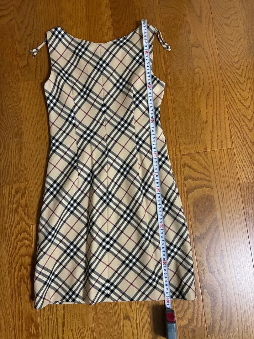 Burberry チェック柄 ノースリーブワンピース 36 - メルカリ