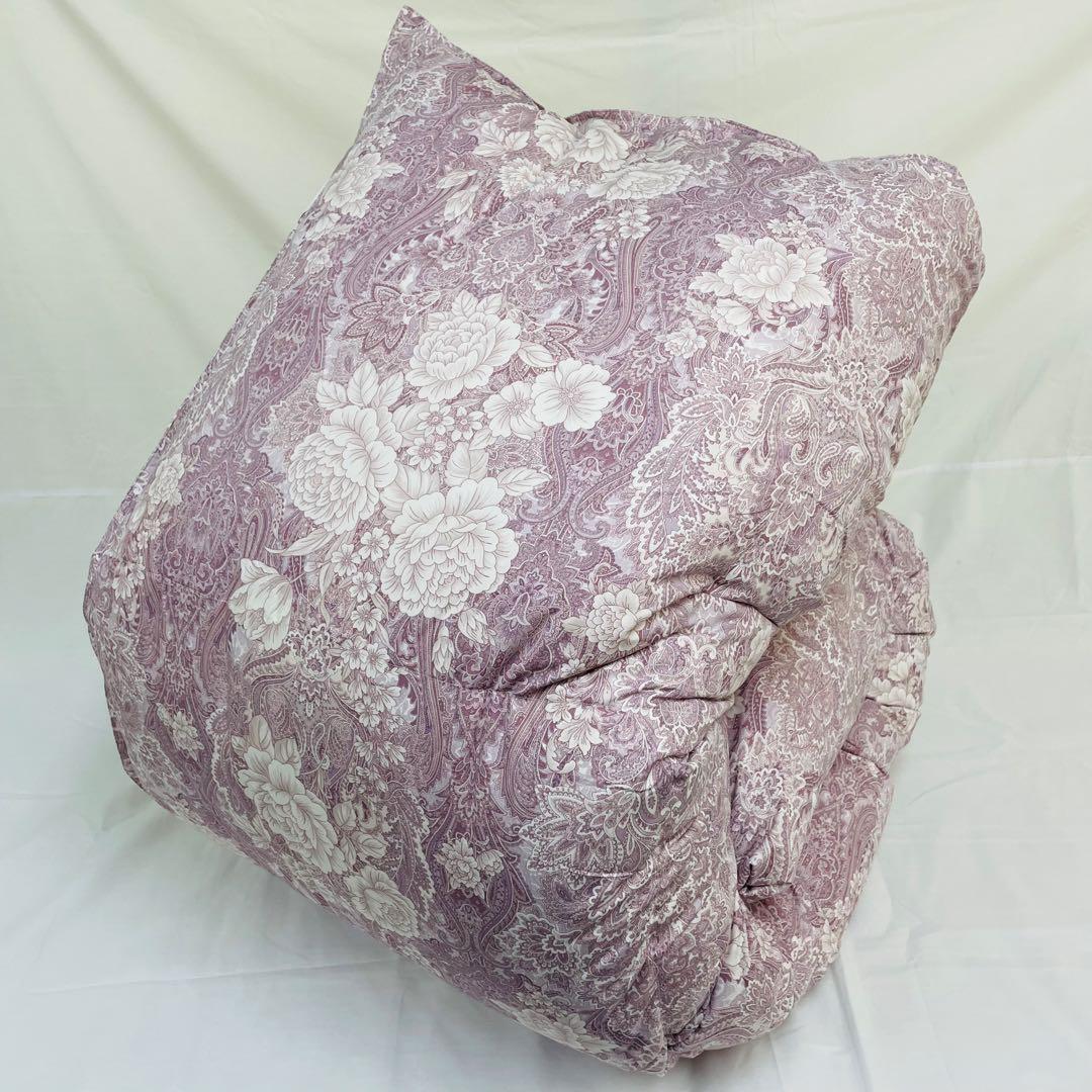 羽毛布団 シングル ポーランド産ホワイトマザーグース 軽量生地 25883