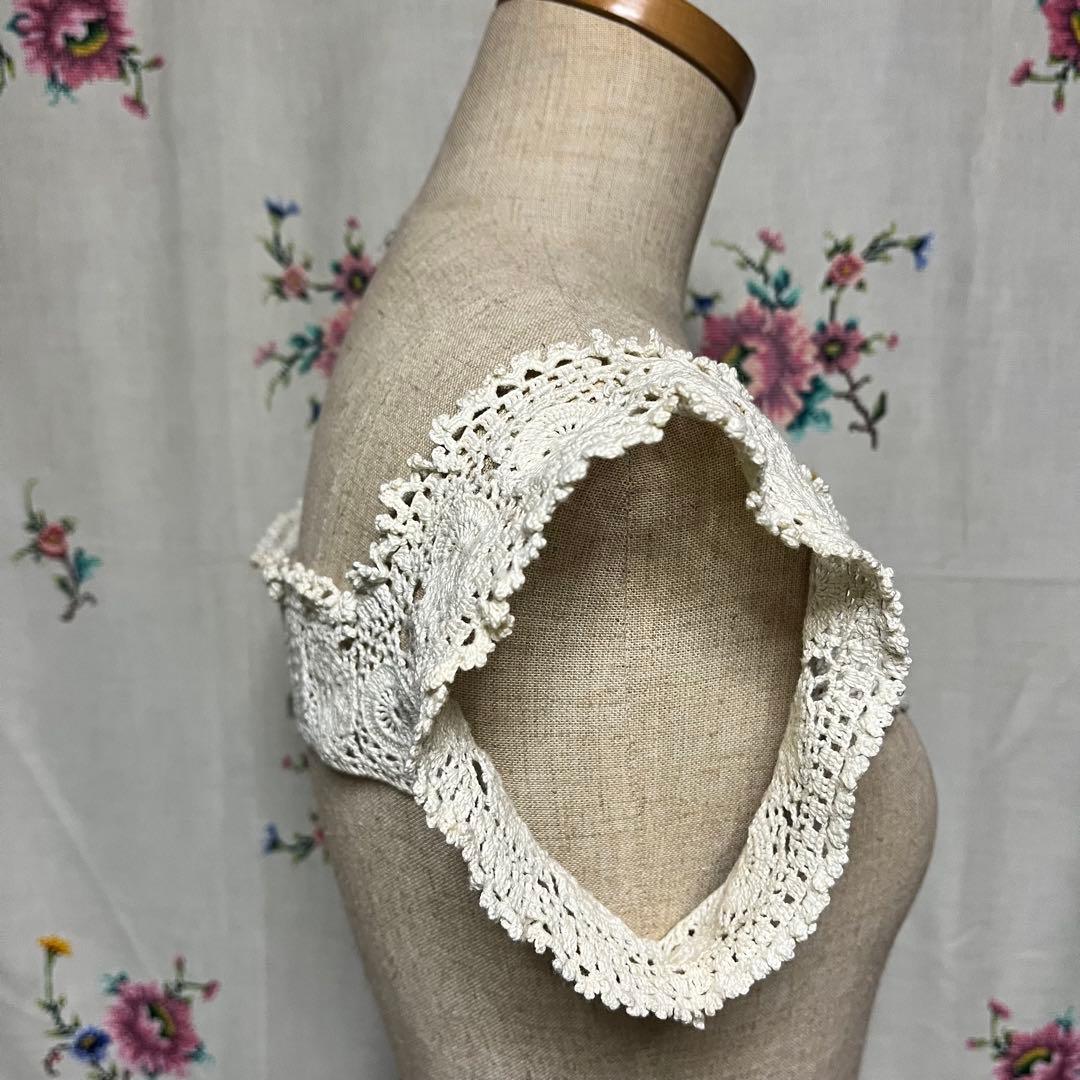 ヨーロピアン ヴィンテージ クロシェ プラストロン(胸もと飾り) 手芸