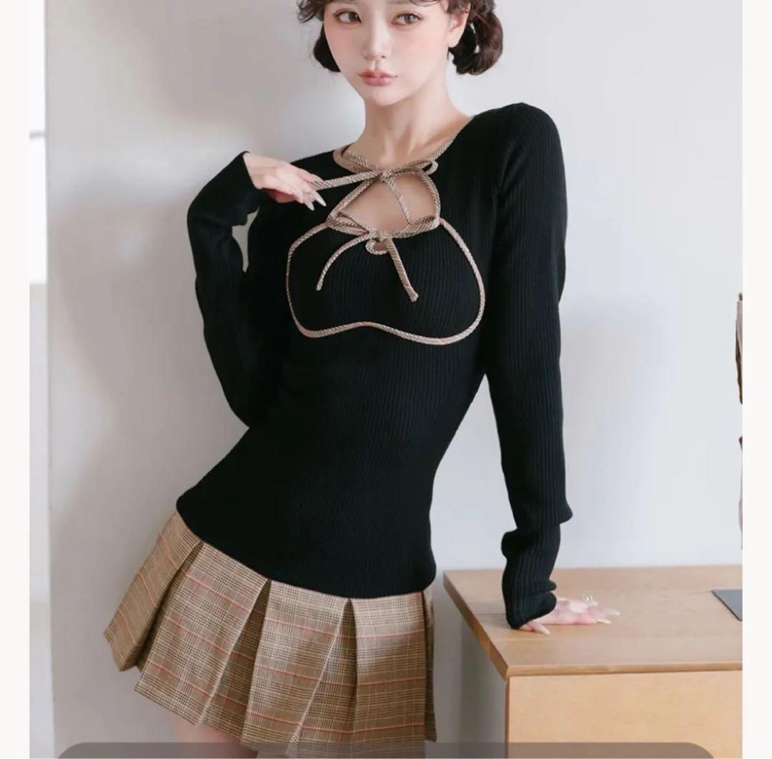 Darich ダーリッチ ポイントチェックニットミニワンピース - メルカリ