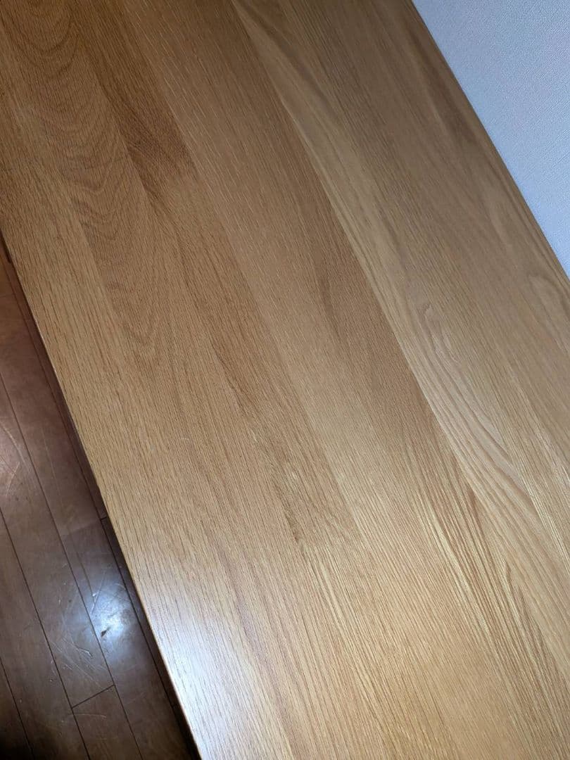 《送料込》無印良品 木製デスク 引出しオーク材 110 事務 学習勉強机テーブル