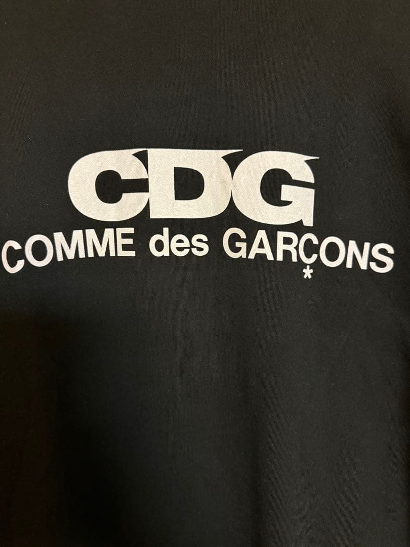 CDG LOGO CREW NECK SWEATSHIRTS ブラック - メルカリ