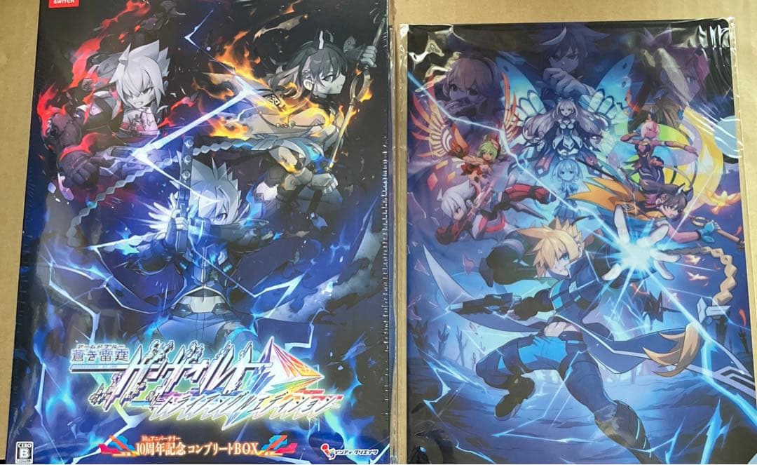 説明必読◆蒼き雷霆 ガンヴォルト トライアングル エディション 10周年記念 蒼き雷霆 ガンヴォルト トライアングル エディション』10周年記念