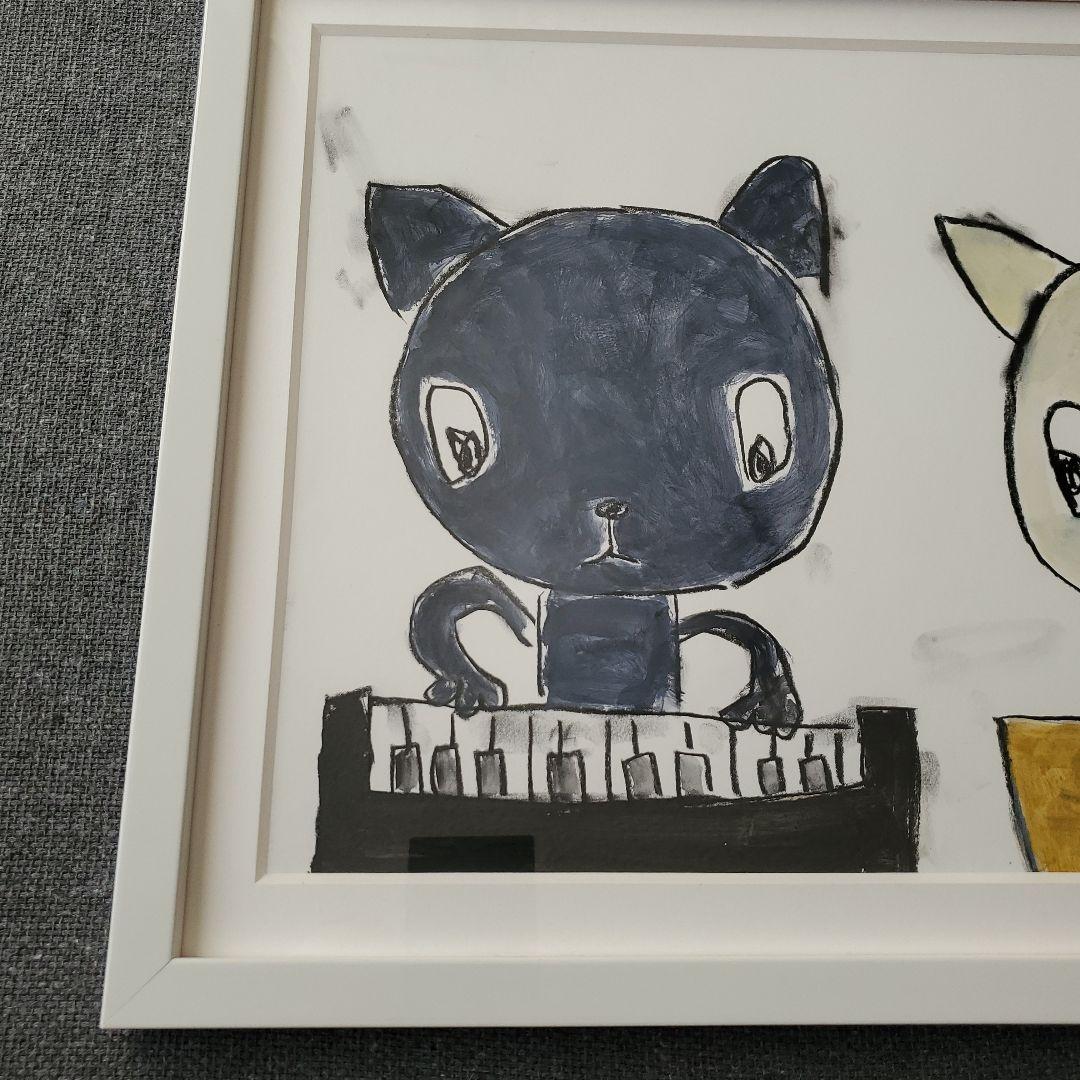 絵画 原画 up the tempo 2016 猫 現代アート - メルカリ