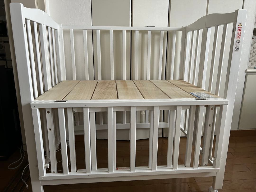 木製ベビーベッド ホワイト スラットデザイン alice-sleeperkumo.jpg?fitin=